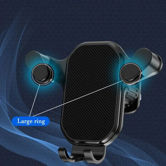 Universal 360° Car Phone Holder with Vent Hook | Anti-Slip, Stable Mount for All Smartphones
