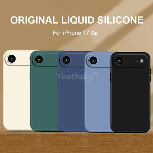 iPhone 17 Air Liquid Silicone Case, Anti-drop TPU Cover