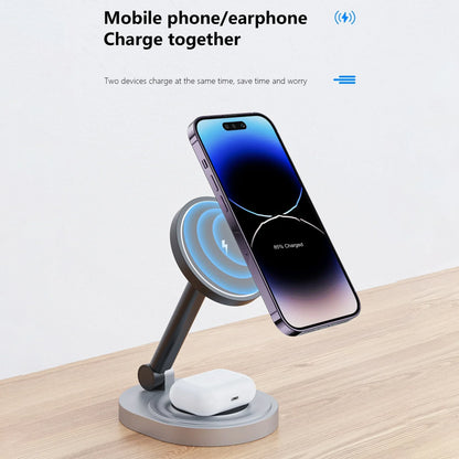 2/3-in-1 Magnetic Wireless Charging Station for Apple Devices (iPhone 17-11 series, watches AND airpods)
