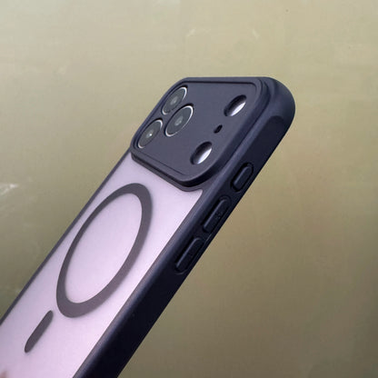 iPhone 17 Series Luxury Matte Clear Case with Strap, Camera Protection, and MagSafe Wireless Charging.
