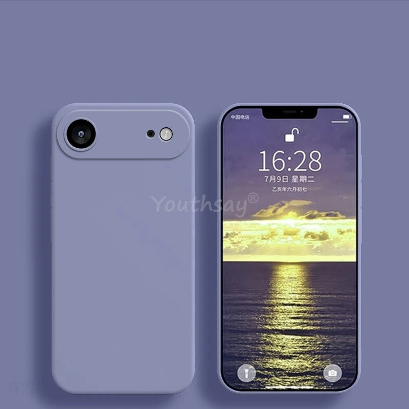 iPhone 17 Air Liquid Silicone Case, Anti-drop TPU Cover