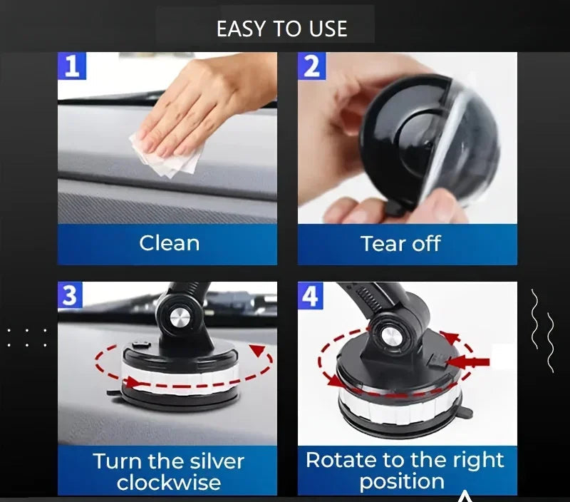 360° Rotating Universal Car Phone Mount. Dashboard & Windshield Holder