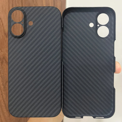 Real 600D Aramid Carbon Fiber Case for iPhone 17 Models