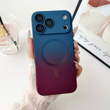 Luxury Gradient Magnetic Case for iPhone 11-17 Pro Max & Plus - Precision Lens Cover