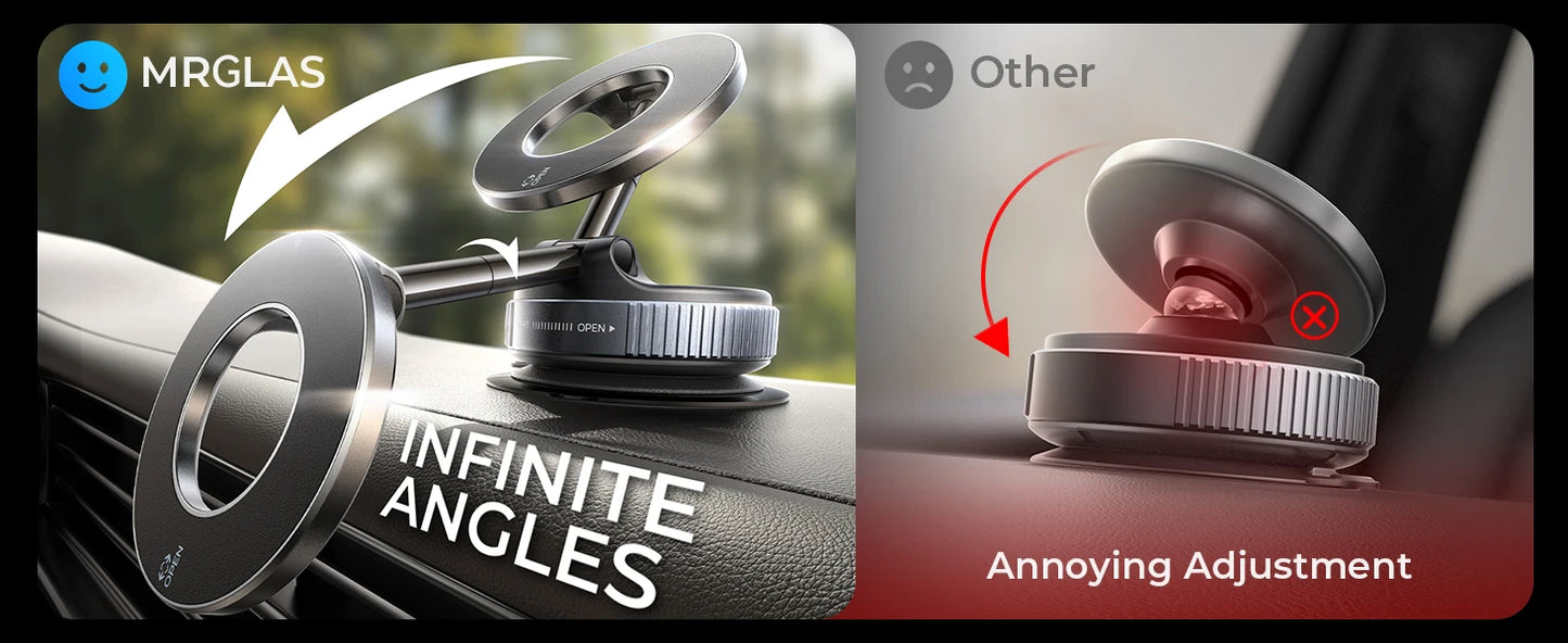 MagSafe Car Mount – Magnetic Suction Phone Holder