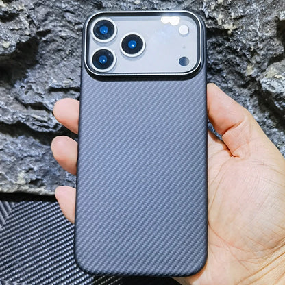 Real Aramid Carbon Fiber Ultra-Thin Case for iPhone 17 Models