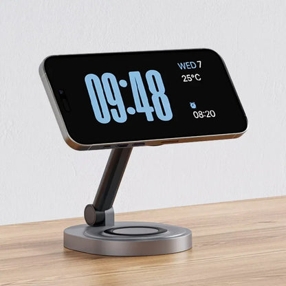2/3-in-1 Magnetic Wireless Charging Station for Apple Devices (iPhone 17-11 series, watches AND airpods)