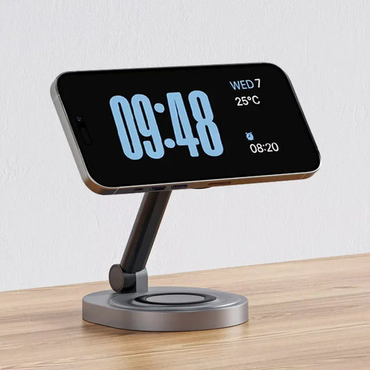 2/3-in-1 Magnetic Wireless Charging Station for Apple Devices (iPhone 17-11 series, watches AND airpods)