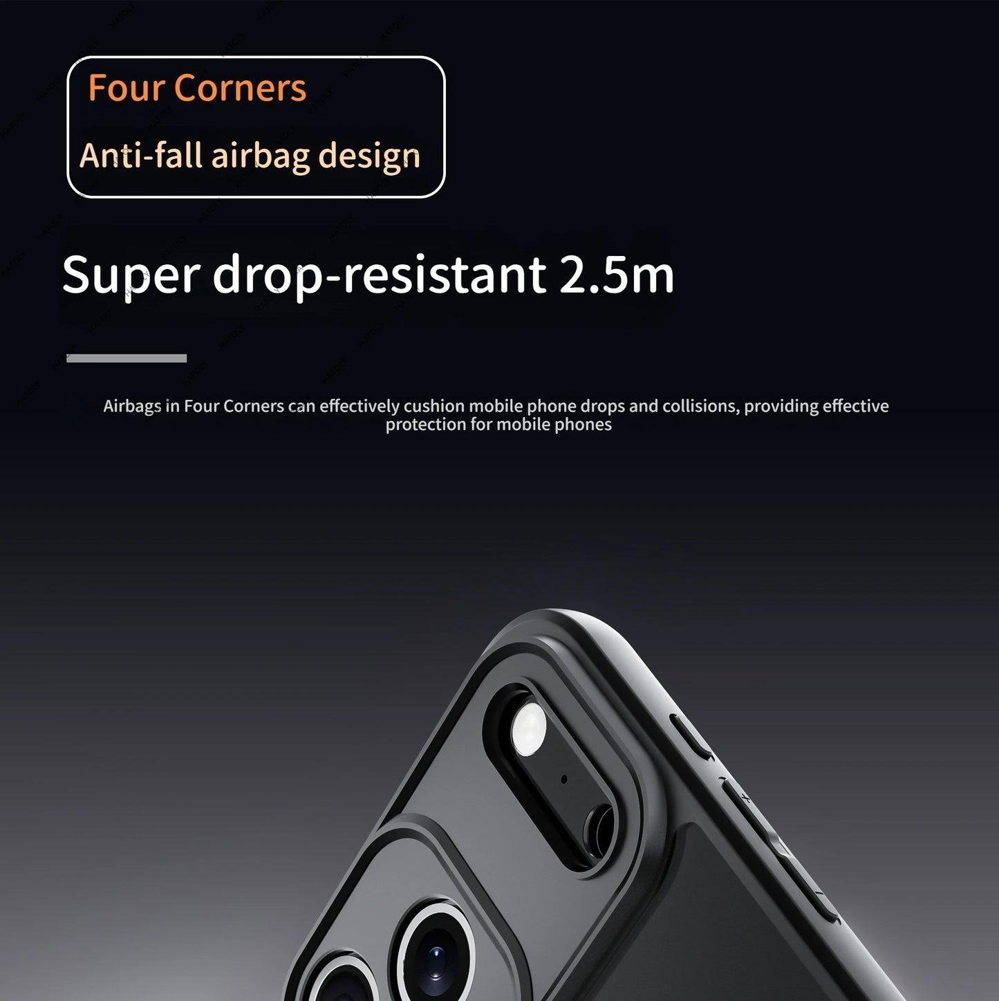 iPhone 17 Series Shockproof Case – Compatible with 17 / 17 Air / 17 Pro / 17 Pro Max