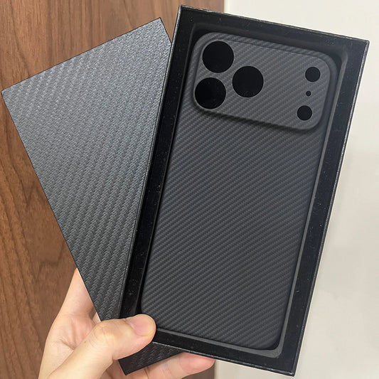 Real 600D Aramid Carbon Fiber Case for iPhone 17 Models