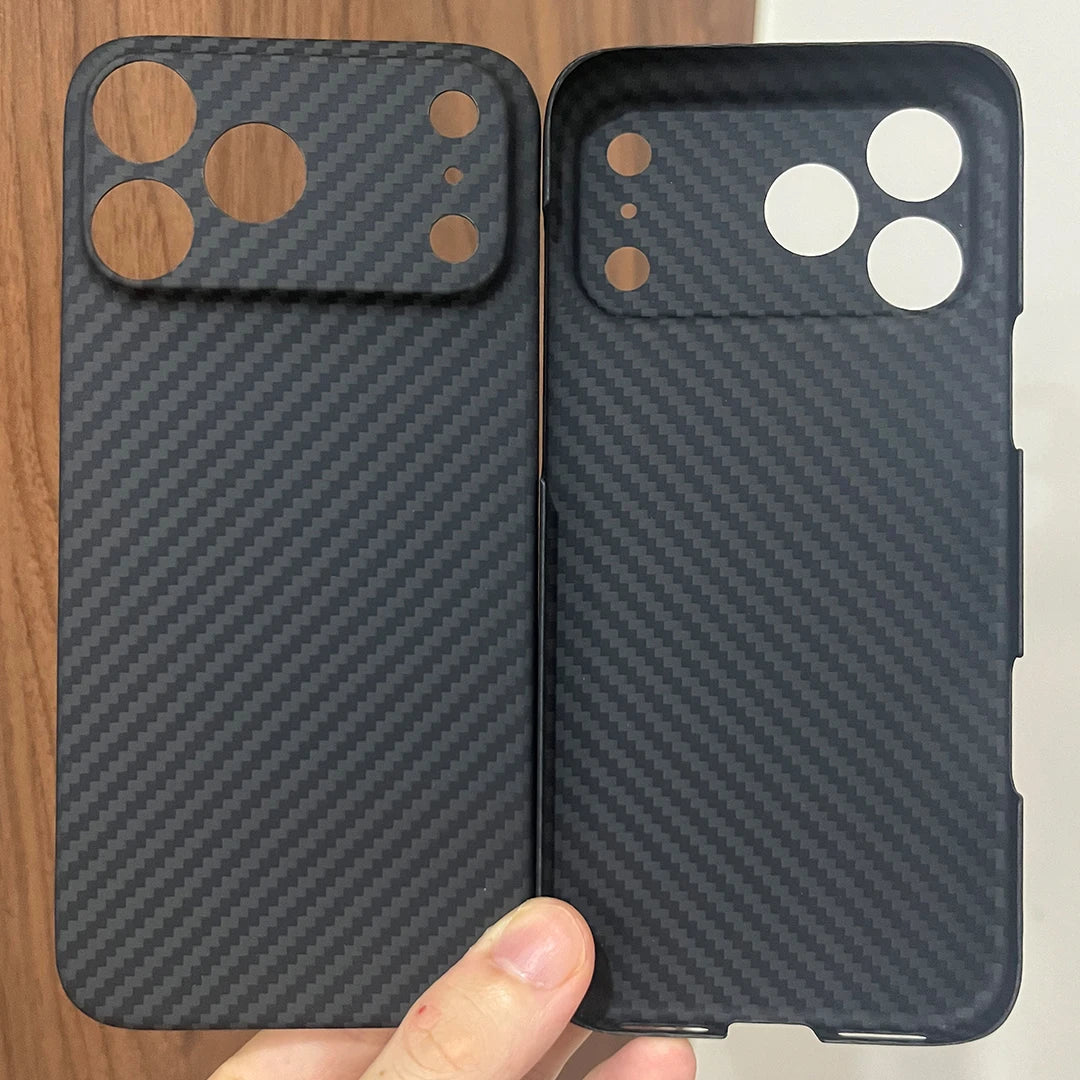 Real 600D Aramid Carbon Fiber Case for iPhone 17 Models
